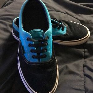 Vans blue and suede black